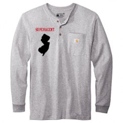 Unisex Carhartt Long Sleeve Henley Tee 
