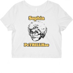 Ladies Slim Fit Crop Top Tee