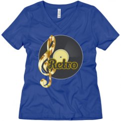 Ladies Relaxed Fit V-Neck Tee