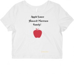 Ladies Slim Fit Crop Top Tee