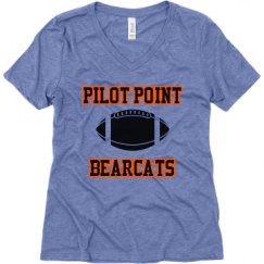 Ladies Relaxed Fit Super Soft Triblend V-Neck Tee