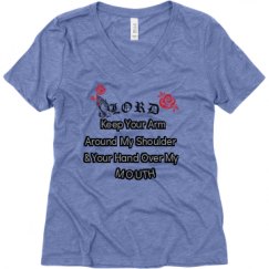 Ladies Relaxed Fit Super Soft Triblend V-Neck Tee
