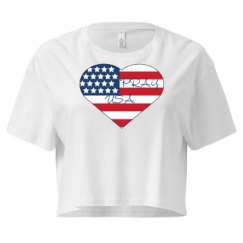 Ladies Festival Cali Crop Top Tee