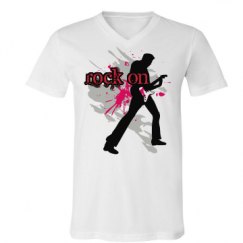 Unisex V-Neck Jersey Tee