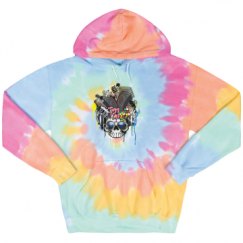Unisex Tie-Dye Fleece Hoodie