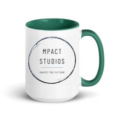 15oz Ceramic Mug with Color Inside