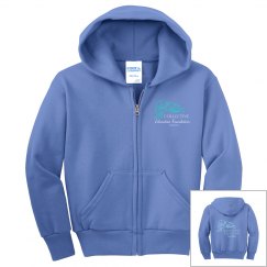 Coll Ed youth zip hoodie (front design)