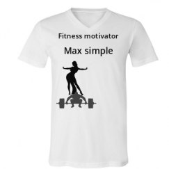 Unisex V-Neck Jersey Tee