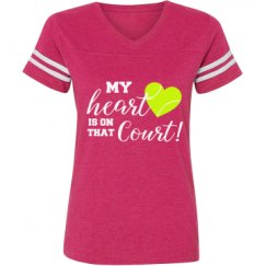 Ladies Relaxed Fit Vintage Sports Tee