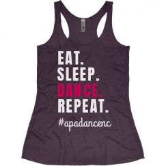 Ladies Slim Fit Super Soft Racerback Triblend Tank