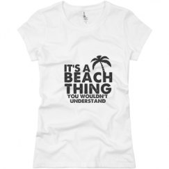 Ladies Slim Fit Basic Promo Jersey Tee