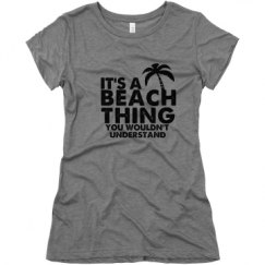 Ladies Slim Fit Super Soft Triblend Tee