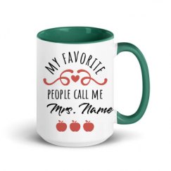 15oz Ceramic Mug with Color Inside
