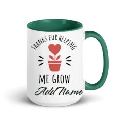 15oz Ceramic Mug with Color Inside