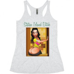 Ladies Slim Fit Super Soft Racerback Triblend Tank