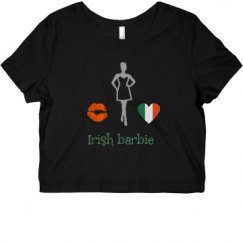 Ladies Slim Fit Crop Top Tee