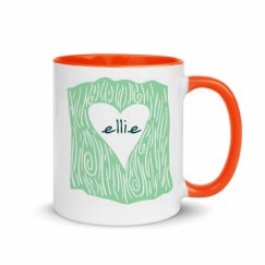 11oz Ceramic Mug with Color Inside