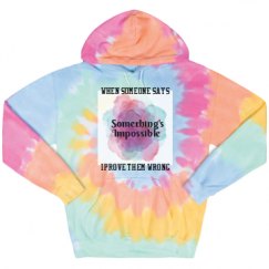 Unisex Tie-Dye Fleece Hoodie