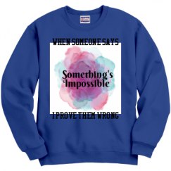 Unisex Film and Foil Crewneck Sweatshirt