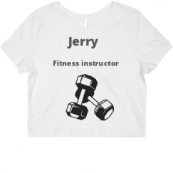 Ladies Slim Fit Crop Top Tee