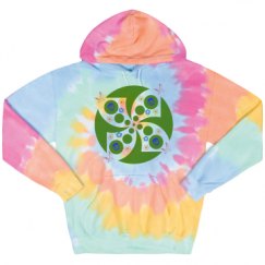 Unisex Tie-Dye Fleece Hoodie