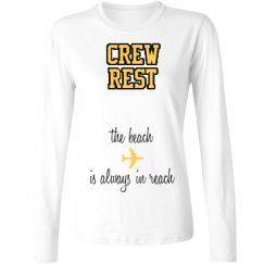 Ladies Relaxed Fit Basic Long Sleeve Tee