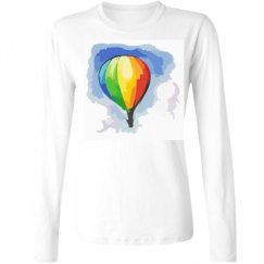 Ladies Relaxed Fit Basic Long Sleeve Tee