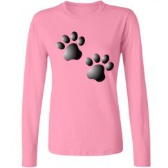 Ladies Relaxed Fit Basic Long Sleeve Tee