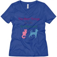 Ladies Relaxed Fit V-Neck Tee