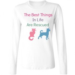 Ladies Relaxed Fit Basic Long Sleeve Tee