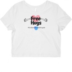 Ladies Slim Fit Crop Top Tee