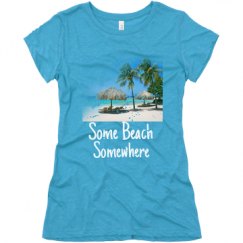 Ladies Slim Fit Super Soft Triblend Tee