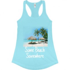 Ladies Slim Fit Racerback Tank Top