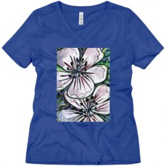 Ladies Relaxed Fit V-Neck Tee