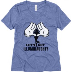 Ladies Relaxed Fit Super Soft Triblend V-Neck Tee