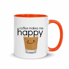 11oz Ceramic Mug with Color Inside