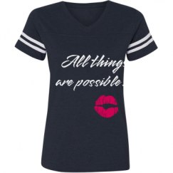 Ladies Relaxed Fit Vintage Sports Tee