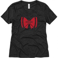 Ladies Relaxed Fit Super Soft Triblend V-Neck Tee