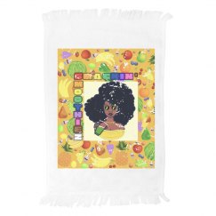 SMACKIN' NON DAIRY X VEGAN LOGO DISTRESSED TOWEL