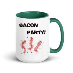 15oz Ceramic Mug with Color Inside