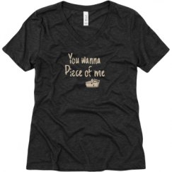 Ladies Relaxed Fit Super Soft Triblend V-Neck Tee
