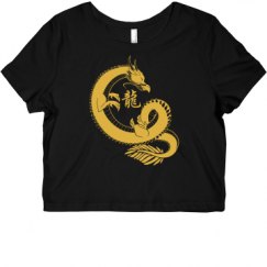 Ladies Slim Fit Crop Top Tee