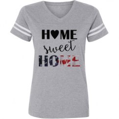 Ladies Relaxed Fit Vintage Sports Tee