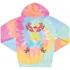 Unisex Tie-Dye Fleece Hoodie