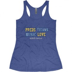 Ladies Slim Fit Super Soft Racerback Triblend Tank