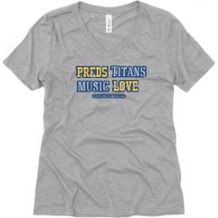 Ladies Relaxed Fit V-Neck Tee