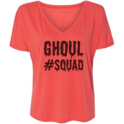 Ladies Flowy Slouchy V-Neck Tee