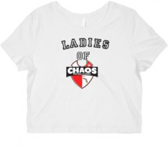 Ladies Slim Fit Crop Top Tee