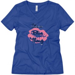 Ladies Relaxed Fit V-Neck Tee