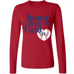 Ladies Relaxed Fit Basic Long Sleeve Tee